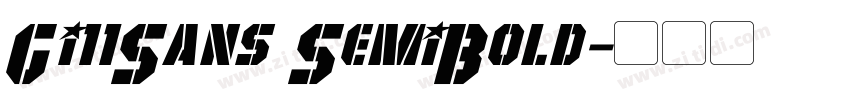 Gi11Sans SemiBold字体转换